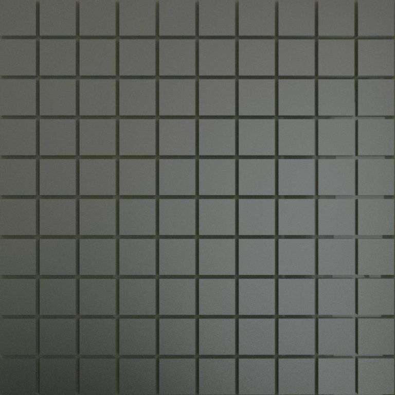 Мозаика ДСТ Мозаика зеркальная Графит матовый Гм25 25х25, цвет серый, поверхность матовая, квадрат, 300x300