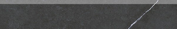 Бордюры Italon Metropolis Imperial Black Battiscopa 610130005270, цвет чёрный, поверхность матовая, прямоугольник, 72x600