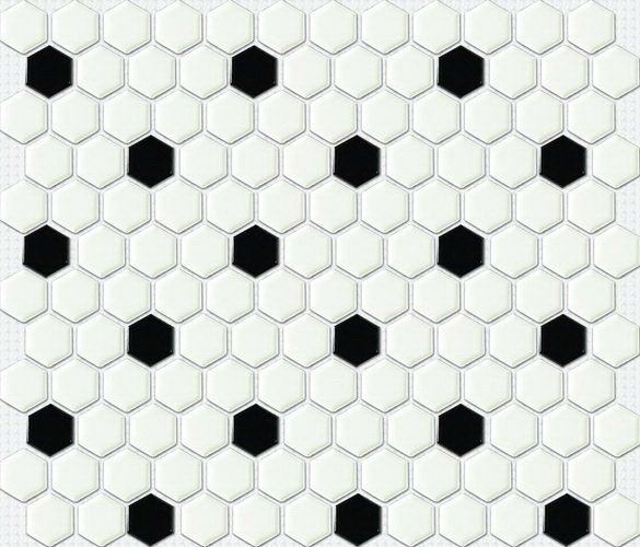 Мозаика NS Mosaic PS2326-03, цвет чёрно-белый, поверхность глянцевая, прямоугольник, 260x300