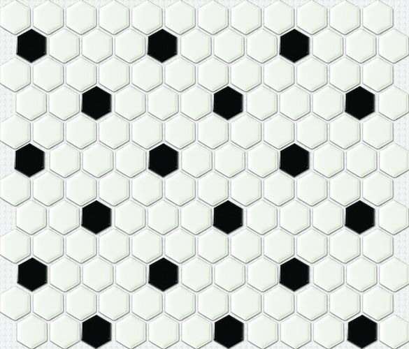 Мозаика NS Mosaic PS2326-03, цвет чёрно-белый, поверхность глянцевая, прямоугольник, 260x300