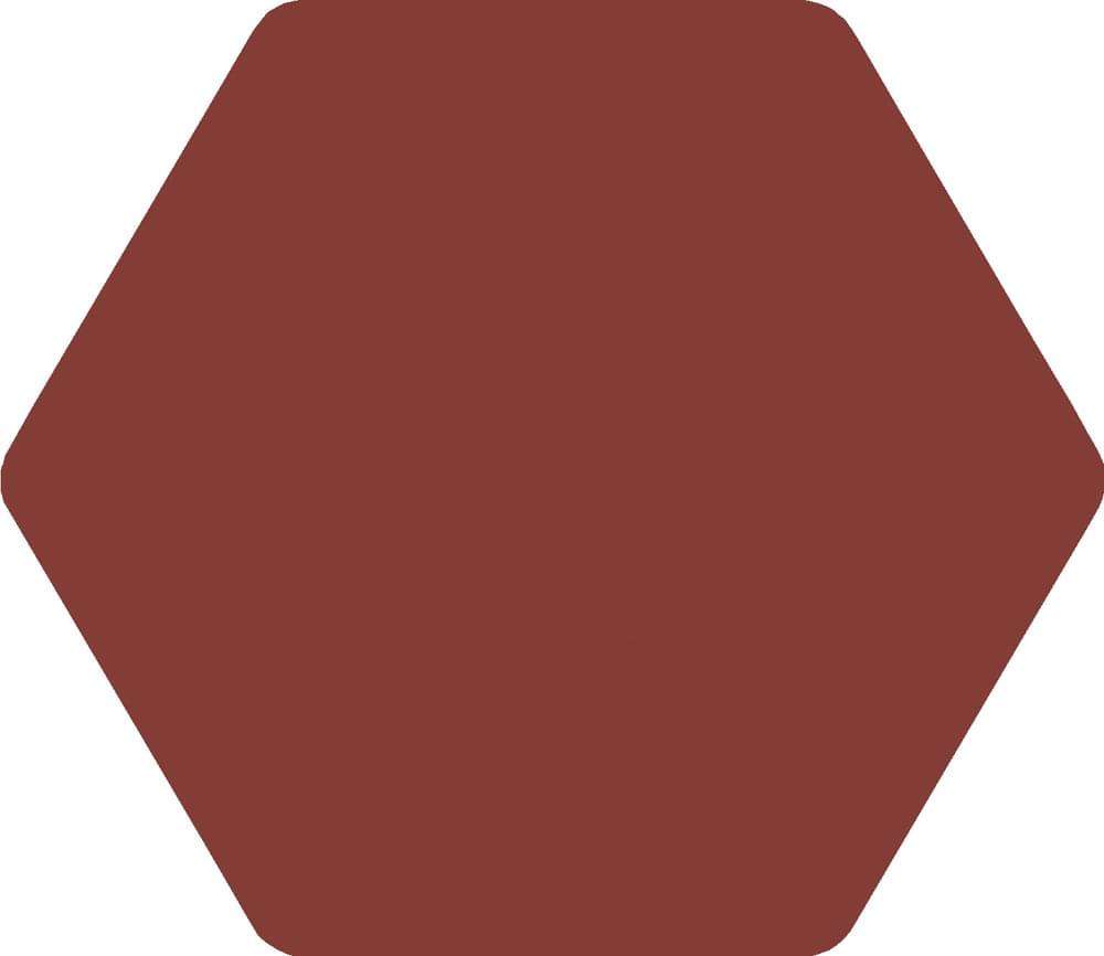 Керамогранит Bestile Toscana Grana, цвет бордовый, поверхность матовая, шестиугольник, 258x290