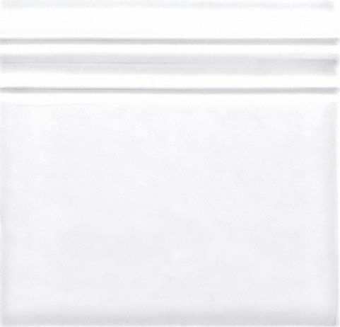 Бордюры Adex ADST5100 Rodapie Snow Cap, цвет белый, поверхность глянцевая, квадрат, 148x148