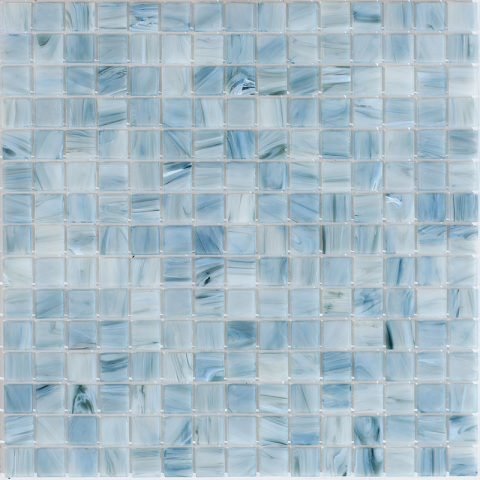Мозаика Alma Mosaic Stella STN137, цвет синий, поверхность глянцевая, квадрат, 327x327