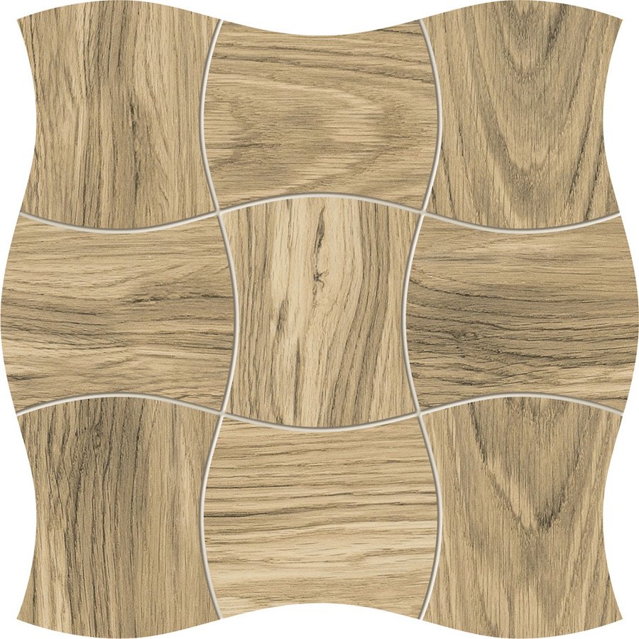 Мозаика Tubadzin Ms- Royal Place Wood, цвет бежевый, поверхность матовая, квадрат, 293x293