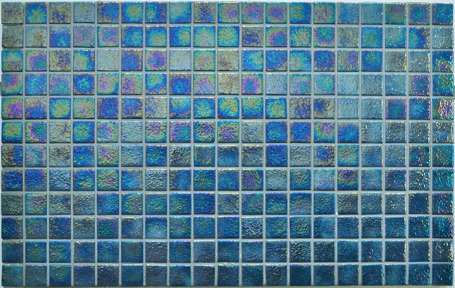 Мозаика Ezarri Iris Jade Safe, цвет бирюзовый, поверхность матовая, прямоугольник, 313x495