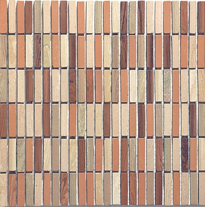 Мозаика Ker-av Brunelleschi Piazza Navona (1X5) KER-B202, цвет разноцветный, поверхность матовая, квадрат, 300x300
