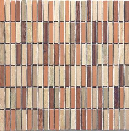 Мозаика Ker-av Brunelleschi Piazza Navona (1X5) KER-B202, цвет разноцветный, поверхность матовая, квадрат, 300x300