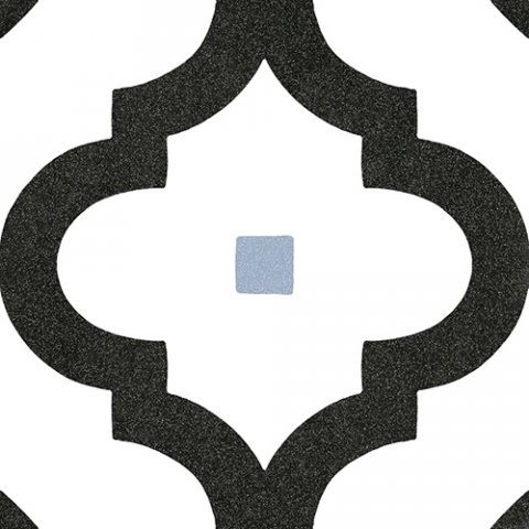 Керамическая плитка Vives Maori Ladakhi Grafito, цвет чёрно-белый, поверхность матовая, квадрат, 200x200