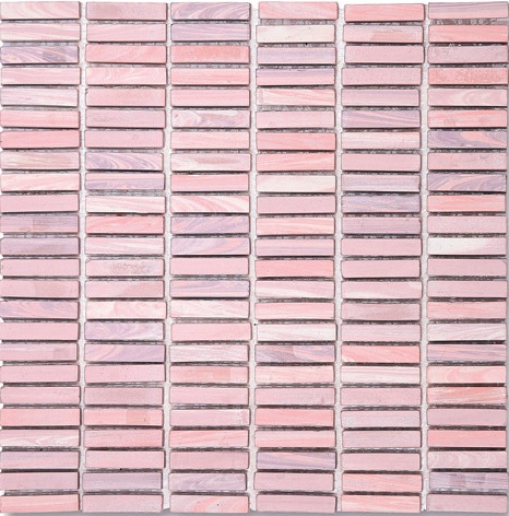 Мозаика Ker-av Brunelleschi Lavanda (1X5) KER-B118, цвет розовый, поверхность матовая, квадрат, 300x300