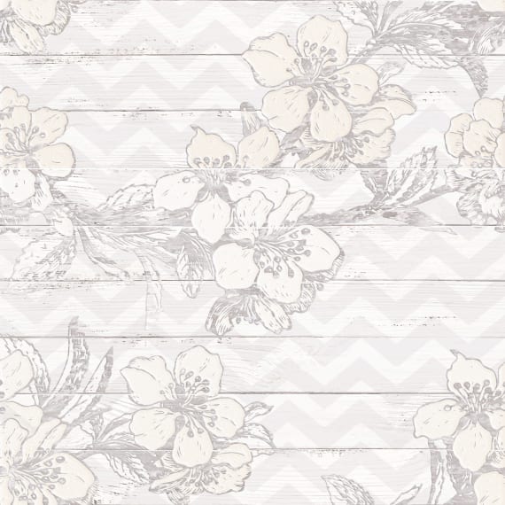 Панно Lasselsberger Шебби Шик 1606-0007, цвет серый, поверхность матовая, квадрат, 600x600