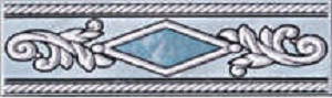 Бордюры Piastrella Марго Голубой Бордюр Иней-М, цвет голубой, поверхность глянцевая, прямоугольник, 57x200