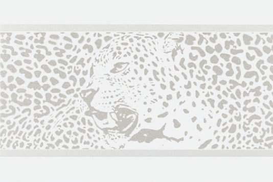 Бордюры Petracers Gran Gala Listello Leopardo B Bianco, цвет белый, поверхность глянцевая, прямоугольник, 210x315