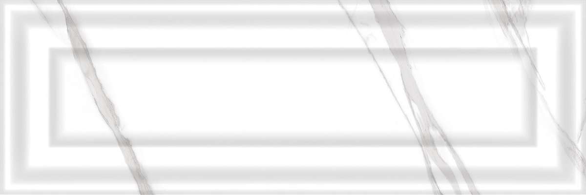 Керамическая плитка Eurotile Insomnia 681 IMM1WT, цвет белый серый, поверхность глянцевая, прямоугольник, 300x900