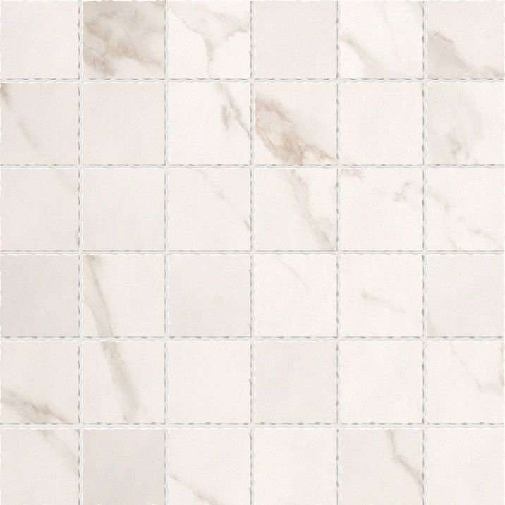 Мозаика Fap Roma Calacatta Macromosaico fLZ5, цвет белый, поверхность полированная, квадрат, 300x300