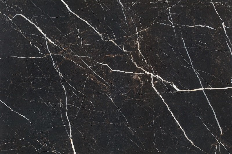 Керамогранит Caramelle Mosaic Marble Nero Marquina Pol, цвет чёрный, поверхность глянцевая полированная, прямоугольник, 600x900