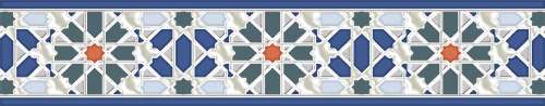 Бордюры Керлайф Menara, цвет разноцветный, поверхность глянцевая, прямоугольник, 50x251