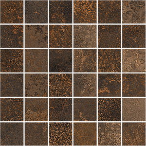 Мозаика Vives Yuri NT Caldera, цвет коричневый, поверхность матовая, квадрат, 300x300
