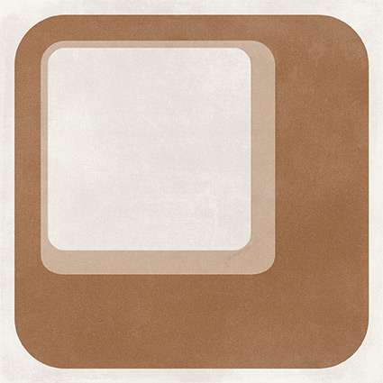 Декоративные элементы Vives Pop Tile Ferus-R, цвет коричневый, поверхность матовая, квадрат, 150x150