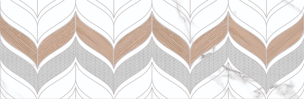 Декоративные элементы Emtile Avila Deco Greywood, цвет белый серый коричневый, поверхность матовая, прямоугольник, 200x600