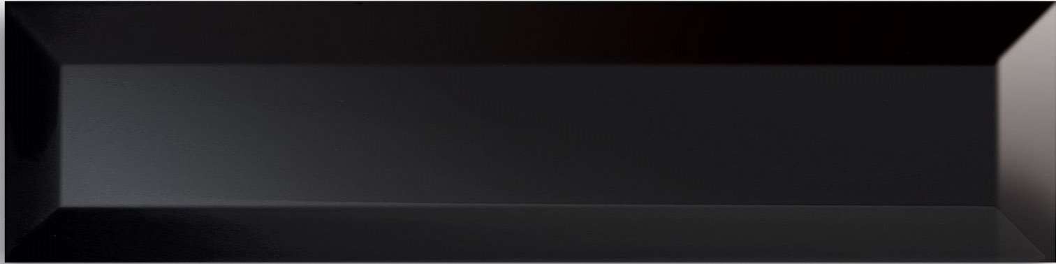 Керамическая плитка Maciej Zien Piccadilly Black 2, цвет чёрный, поверхность глянцевая, прямоугольник, 148x598