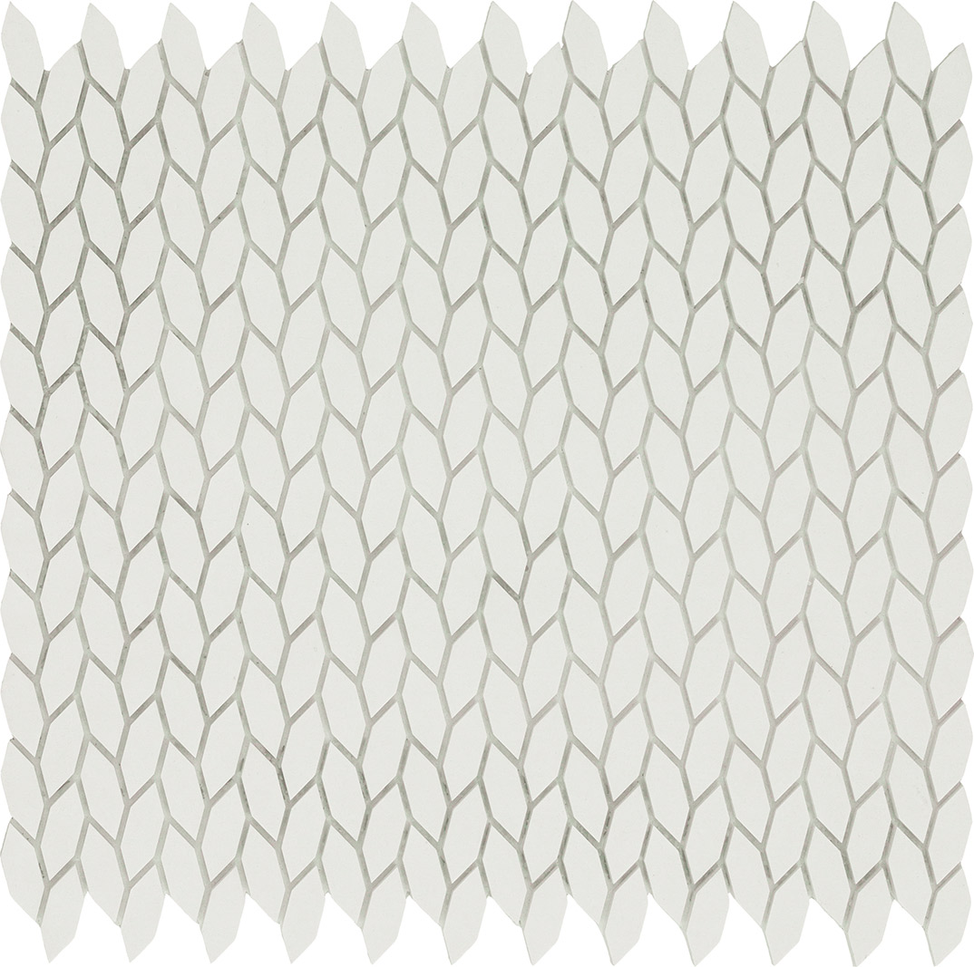 Мозаика Vallelunga Cube White Rice 3900042, цвет белый, поверхность матовая, прямоугольник, 285x305