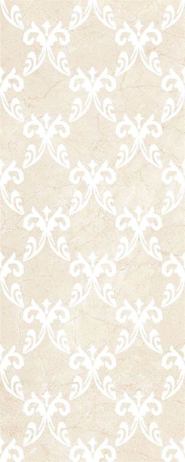 Декоративные элементы Mayolica Decor Versailles Crema, цвет бежевый, поверхность глянцевая, прямоугольник, 280x700