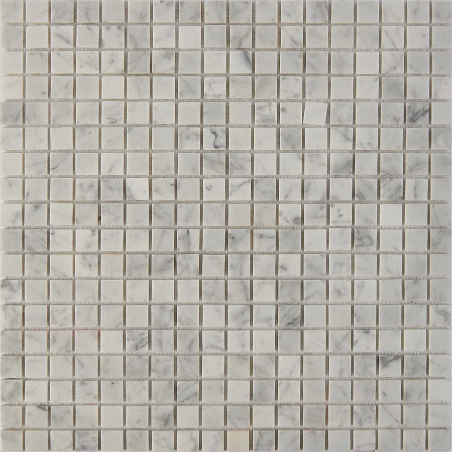 Мозаика Pixel Mosaic PIX241 Мрамор (15x15 мм), цвет серый, поверхность глянцевая, квадрат, 305x305