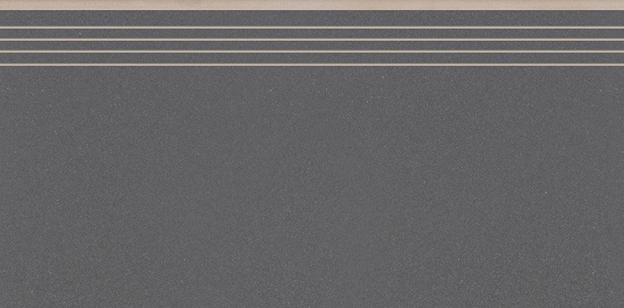 Ступени Cerrad Cambia Grafit Ступень прямая, цвет серый, поверхность лаппатированная, прямоугольник, 297x597
