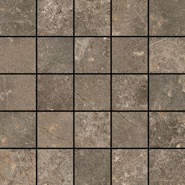 Мозаика Coliseumgres Cervinia Terra Mosaico 610110000399, цвет коричневый, поверхность матовая, квадрат, 280x280