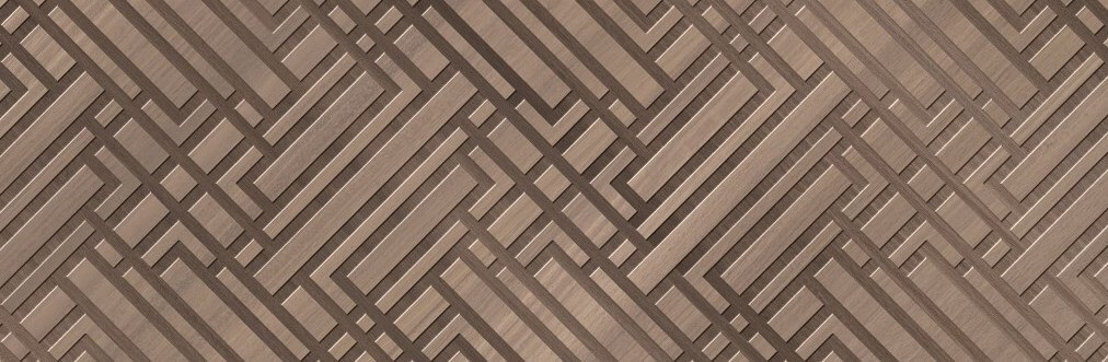 Керамическая плитка Saloni Eucalypt Kross Marron-Cacao FKV643, цвет коричневый, поверхность матовая, прямоугольник, 400x1200