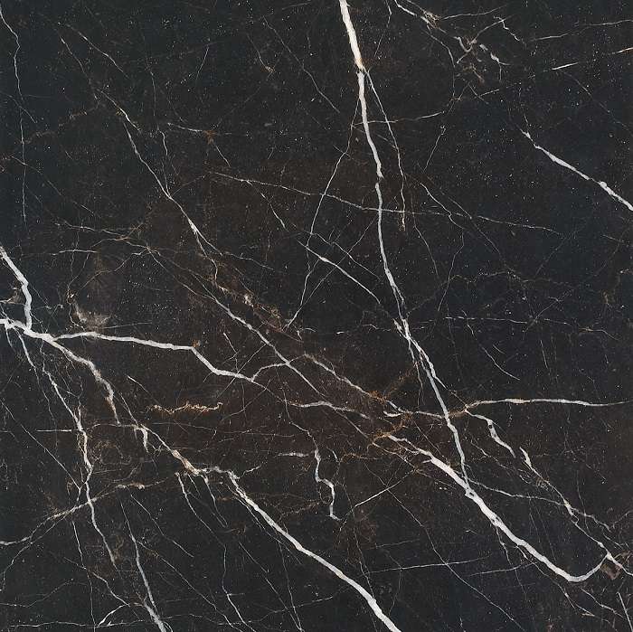 Керамогранит Caramelle Mosaic Marble Marrone Oriente Pol, цвет чёрный, поверхность глянцевая полированная, квадрат, 600x600