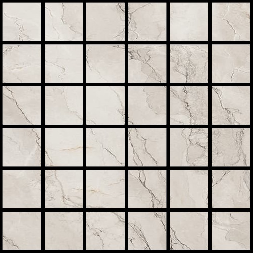 Мозаика Ava Bolgheri Stone Mosaico Natural Nat Ret 196114, цвет серый, поверхность натуральная, квадрат, 300x300