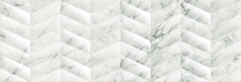 Керамическая плитка Argenta Terma Mosaic White, цвет белый, поверхность матовая, прямоугольник, 400x1200
