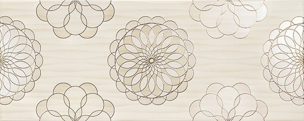 Декоративные элементы Mapisa Decor Royal Suite Sunflower Crema, цвет бежевый, поверхность глянцевая, прямоугольник, 202x504