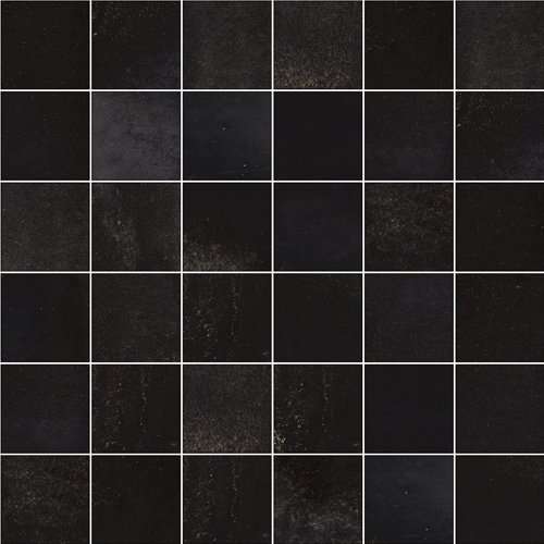 Мозаика Land Porcelanico Lookback Black Lap Mos 5X5, цвет чёрный, поверхность лаппатированная, квадрат, 298x298
