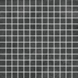Мозаика Iris Hard Leather Dark Mosaico 868687, цвет чёрный тёмный, поверхность натуральная, квадрат, 300x300