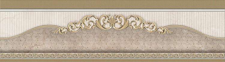 Бордюры El Molino Venecia Oro-Beige Cenefa, цвет бежевый, поверхность матовая, прямоугольник, 70x250