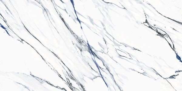 Керамогранит Geotiles Oikos Blue, цвет белый голубой, поверхность полированная, прямоугольник, 750x1500