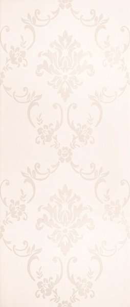 Керамическая плитка Cisa Liberty Damasco Bianco, цвет белый, поверхность матовая, прямоугольник, 320x750