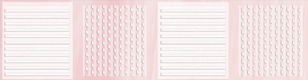 Бордюры Axima Агата Бордюр В Розовая, цвет розовый, поверхность глянцевая, прямоугольник, 65x250
