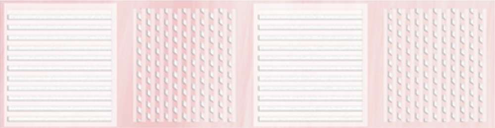 Бордюры Axima Агата Бордюр В Розовая, цвет розовый, поверхность глянцевая, прямоугольник, 65x250