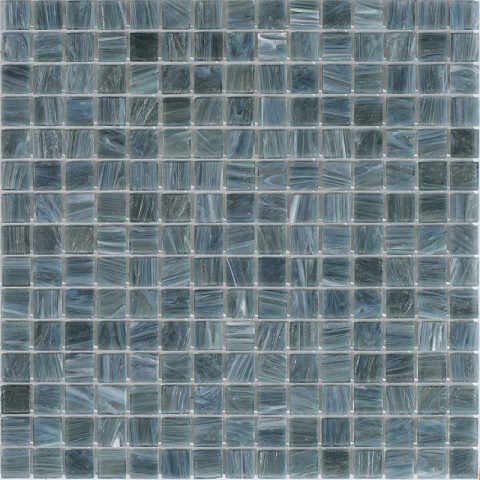 Мозаика Alma Mosaic Stella STM02, цвет синий, поверхность глянцевая, квадрат, 327x327