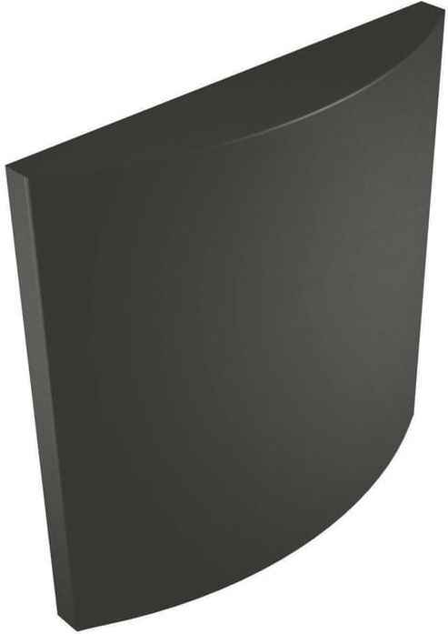 Керамическая плитка Wow Wow Collection Arch Graphite Matt 91717, цвет чёрный тёмный, поверхность матовая, квадрат, 125x125