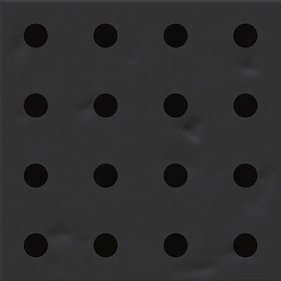 Декоративные элементы Vives Filippo Soul Chaya Basalto, цвет чёрный, поверхность матовая, квадрат, 200x200