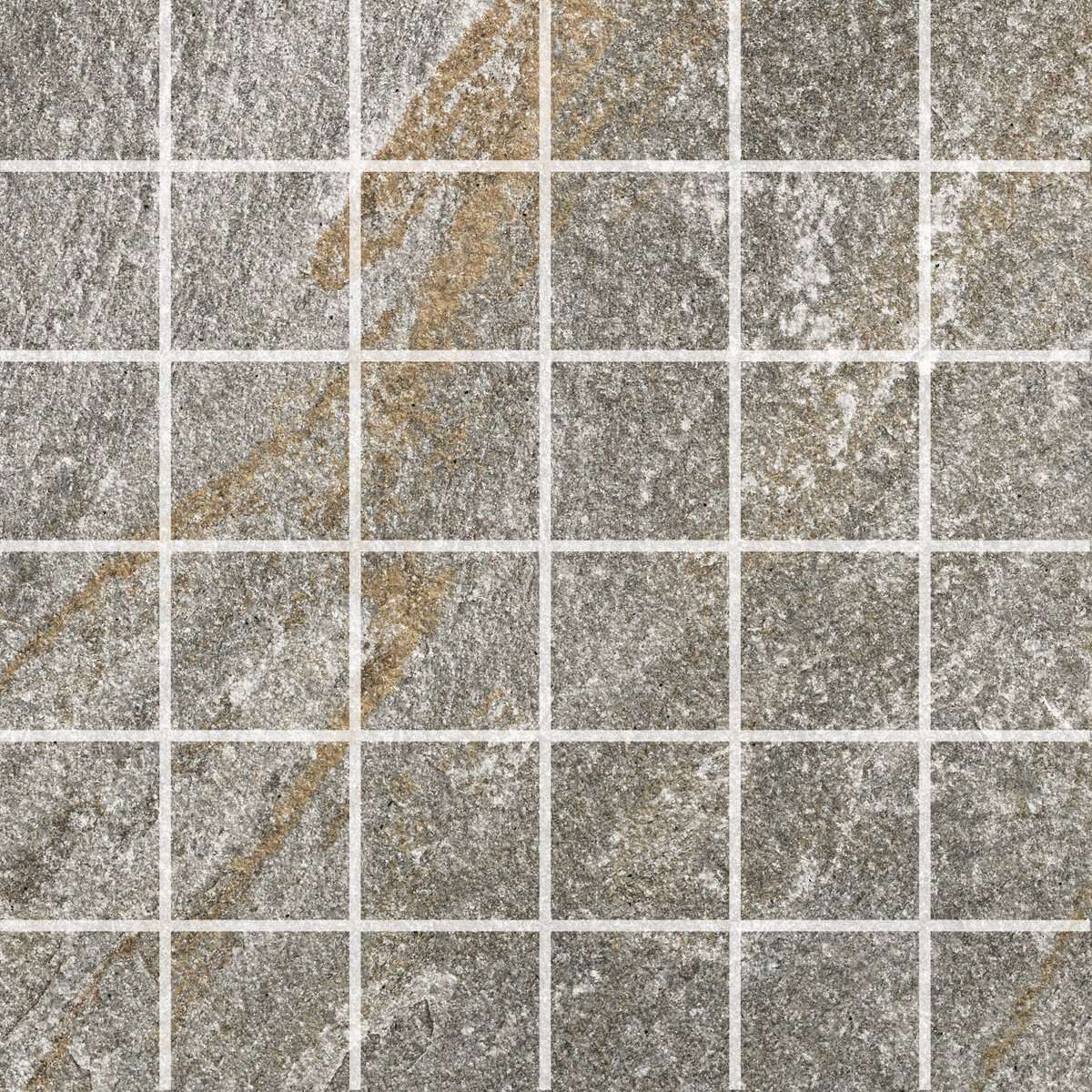 Мозаика Alfalux Stonequartz Grigio Mosaico 7277581, цвет серый, поверхность матовая, квадрат, 300x300