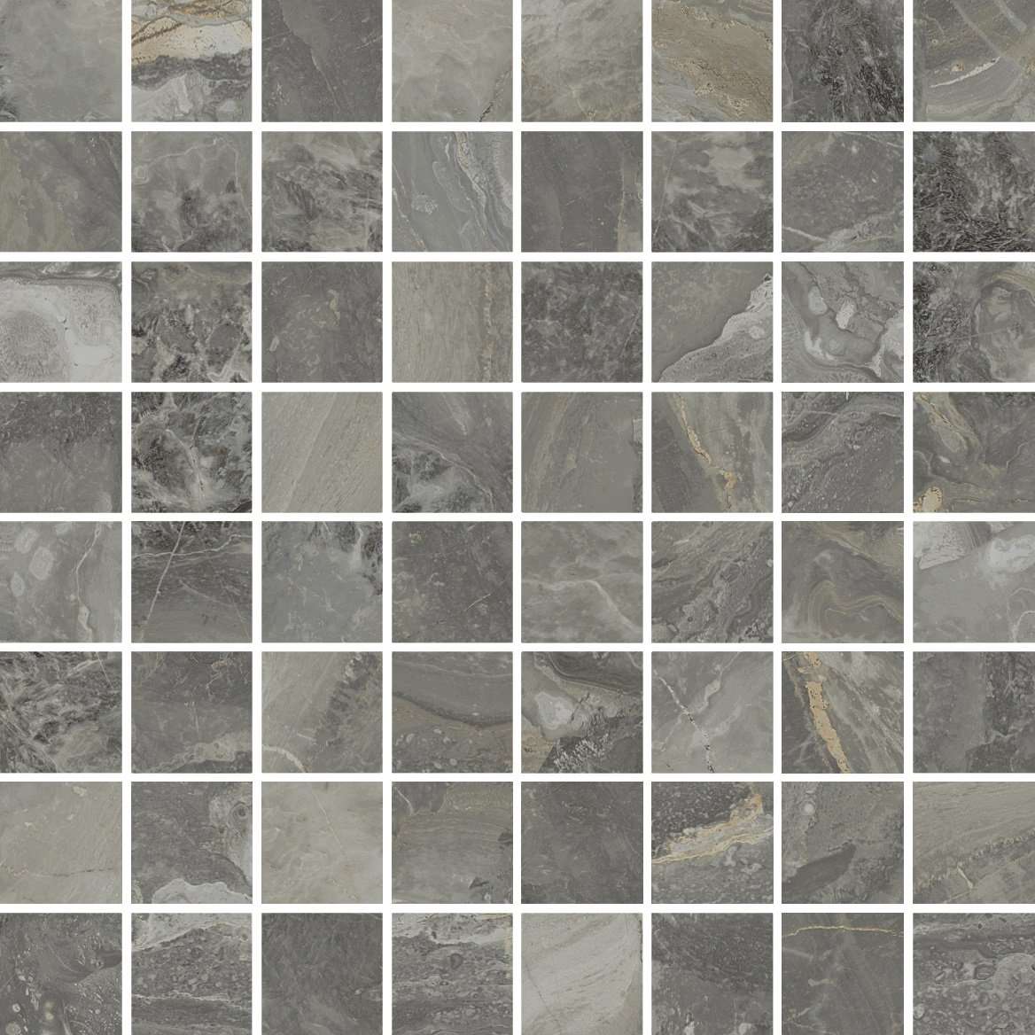Мозаика Italon Charme Deluxe Orobico Mosaico Lux 610110000637, цвет серый, поверхность полированная, квадрат, 292x292