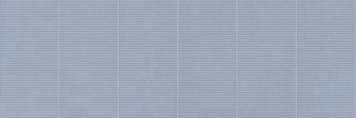 Керамическая плитка Azuvi Terra Rib Sea, цвет синий, поверхность матовая рельефная, прямоугольник, 300x900