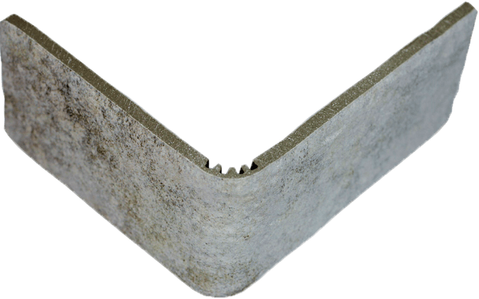 Спецэлементы Monopole Muralla Esquina Orense, цвет серый, поверхность матовая, под кирпич, 131x155