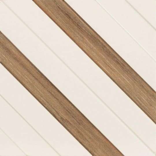 Керамическая плитка Dune Shapes 4 Transverse 3 Wood 187617, цвет коричневый бежевый, поверхность сатинированная, квадрат, 147x147