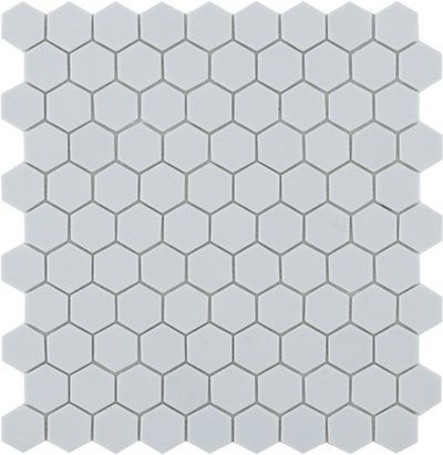 Мозаика Vidrepur Hex Nordic № 909, цвет серый, поверхность матовая, прямоугольник, 307x317
